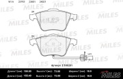 E500281 MILES Колодки тормозные