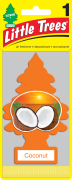 U1P10317RUSS LITTLE TREES Ароматизатор Елочка Кокос пропитанный пластинка кокос Car-Freshner U1P-10317-RUSS