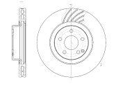 GR21435 GBRAKE Диск тормозной вентилируемый