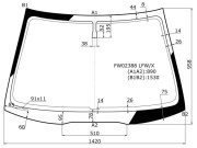 FW02388LFWX XYG Стекло лобовое в клей HONDA ACCORD 2002-2008 4/5D/ACURA TSX 2004-2008