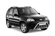 Рейлинги "Усиленные" на Chevrolet NIVA с 2002 (Черный муар) PT GROUP 02010702