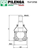 TSP3733 PILENGA ОПОРА ШАРОВАЯ НИЖНЯЯ SOLARIS/RIO