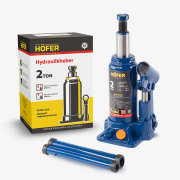 HF902131 HOFER Домкрат гидравлический (2т) бутылочный (с предохр.кл.) (160-310мм) HOFER
