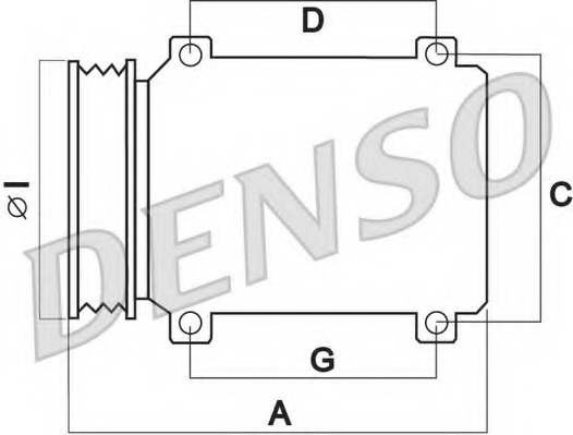 DCP50042 DENSO Компрессор кондиционера