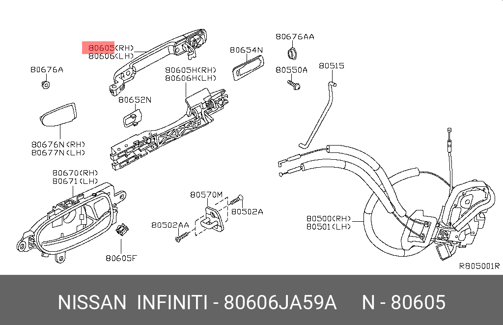 80606JA59A NISSAN 