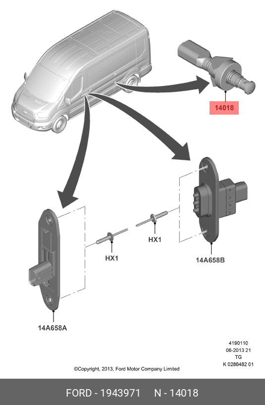 1943971 FORD ПереклюЧатель 1943971 FORD ПереклюЧатель
