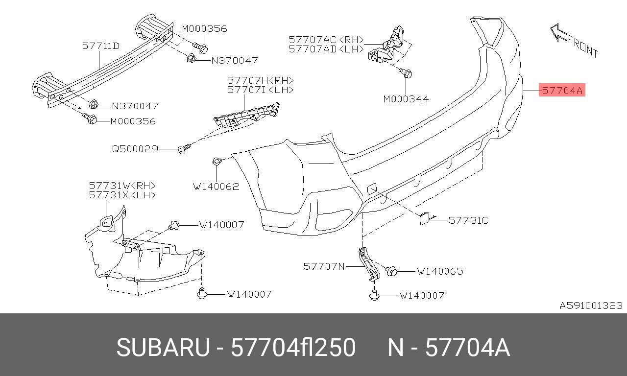 57704FL250 SUBARU 