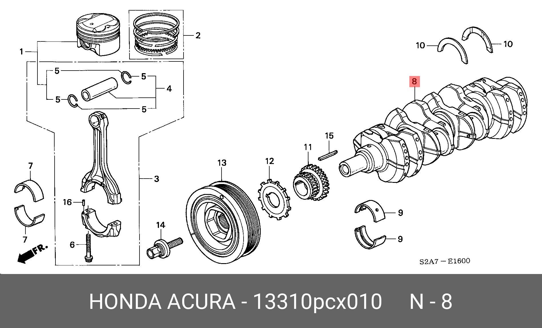 13310PCX010 HONDA 