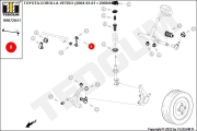 00672041 TEDGUM Стойка стабилизатора