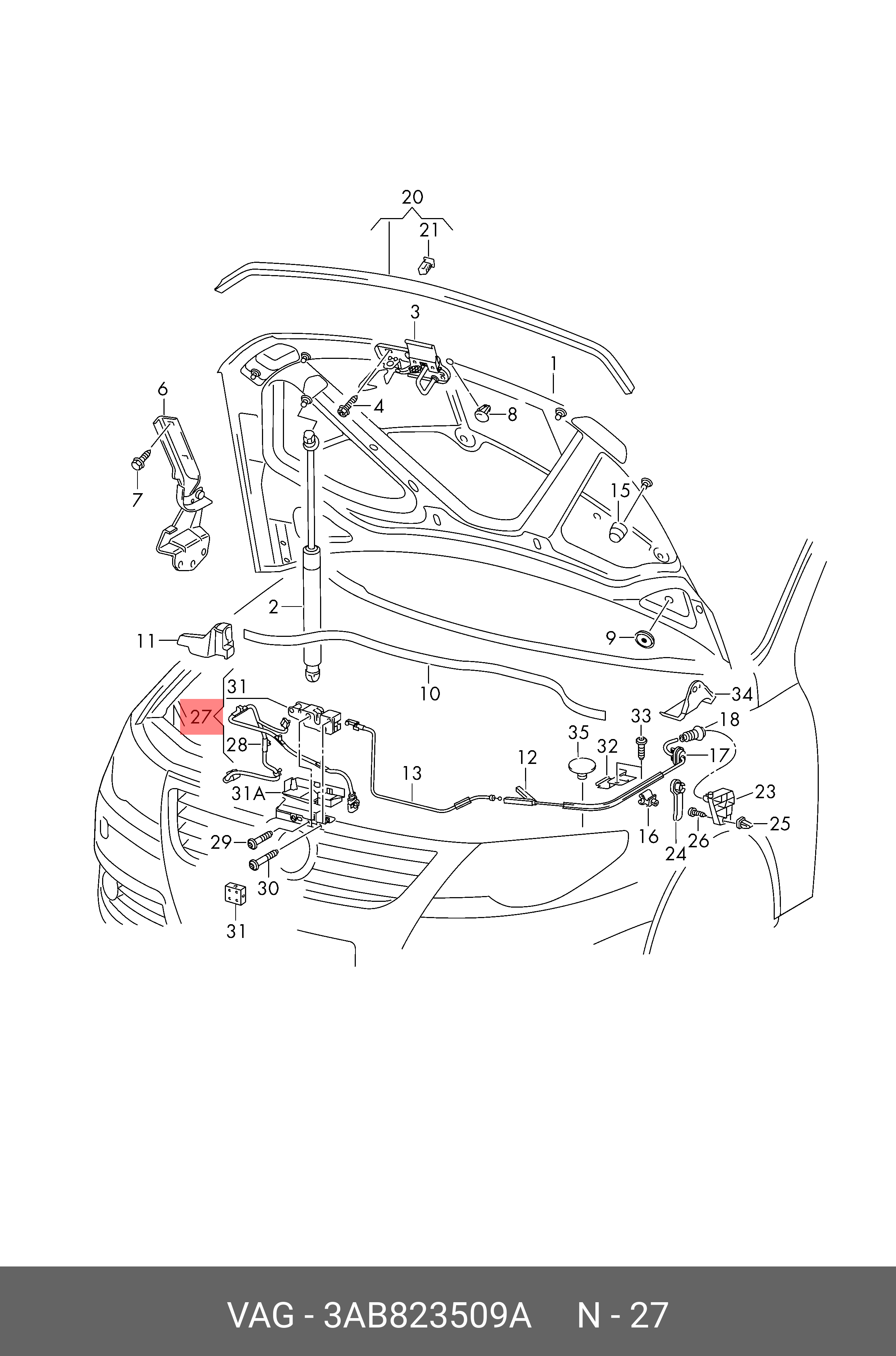 3AB823509A VAG 