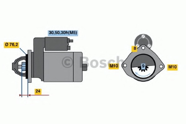 0001109200 BOSCH Стартер