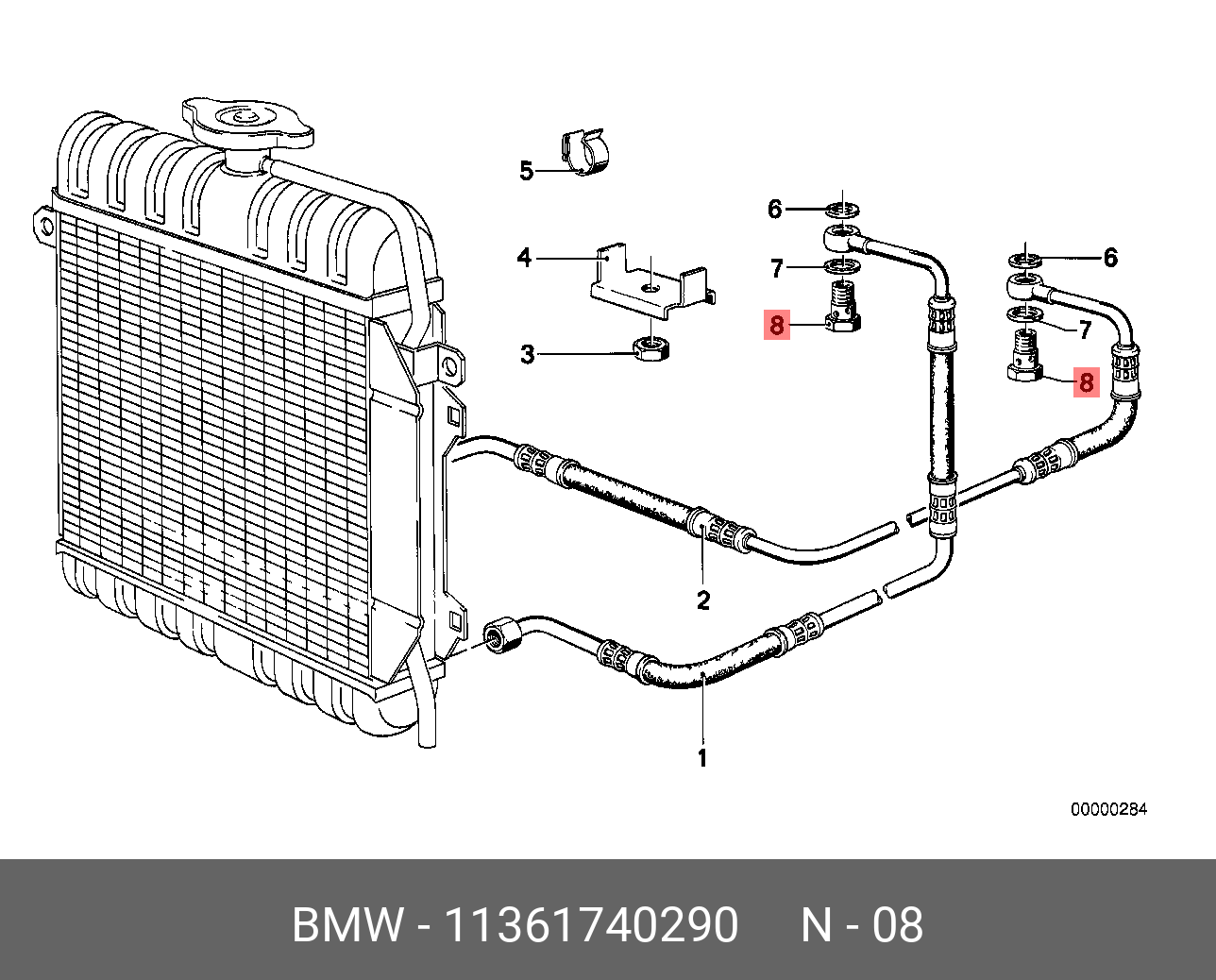 11361740290 BMW пустотелый винт M14X1,5X26