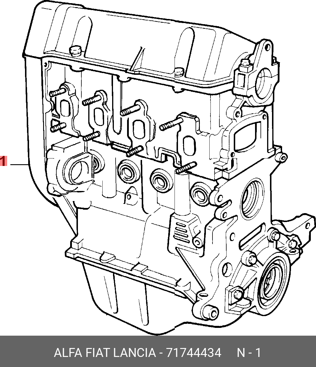 71744434 FIAT/ALFA/LANCIA UNCOMPLETE-ENGINE купить в интернет-магазине  AvtoTO