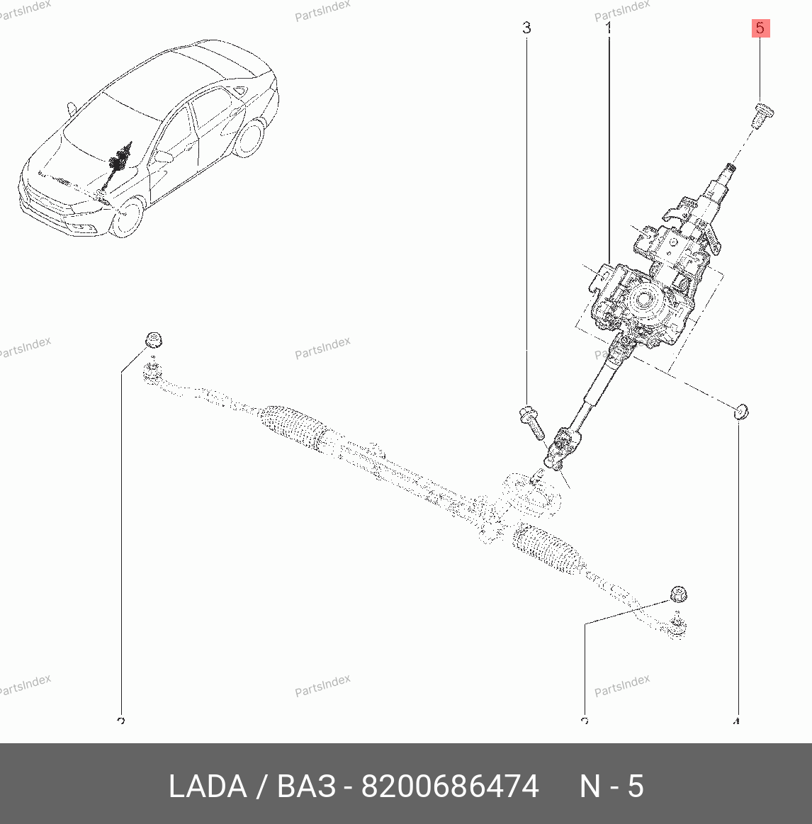 8200686474 LADA Винт М12х1,75х26,5 кр рулевого колеса