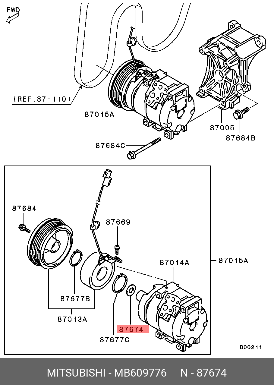 MB609776 MITSUBISHI ШАЙБА МЕТАЛЛИЧЕСКАЯ