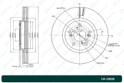 GR20606 GBRAKE Диск тормозной