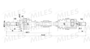 GC02176 MILES Приводной вал