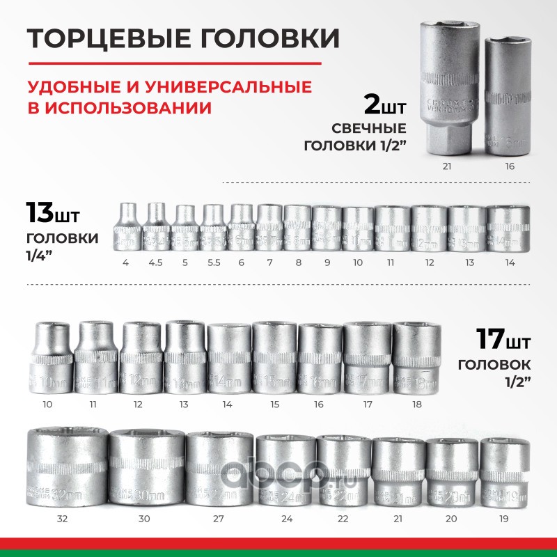 БАК07004 БЕЛАК Набор инструмента 108 предметов 1 2DR 1 4DR МАСТЕР