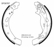 DFS8787 DOUBLE FORCE Колодки тормозные барабанные Double Force