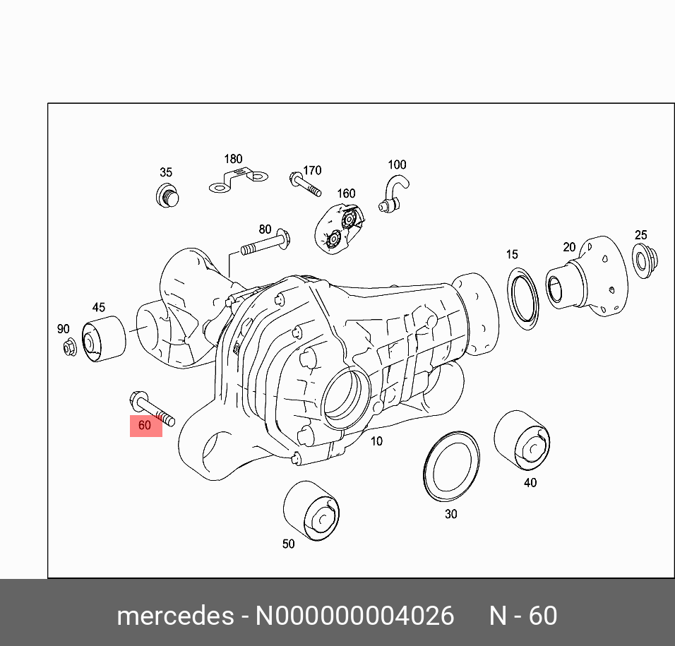N000000004026 MERCEDES-BENZ БОЛТ М12
