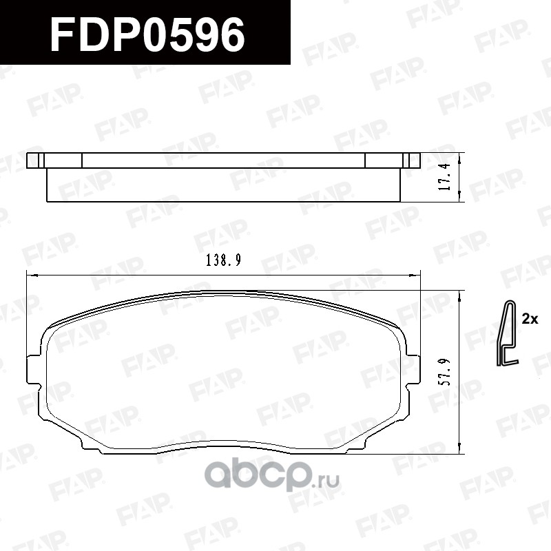FDP0596 FAP Колодки тормозные передние
