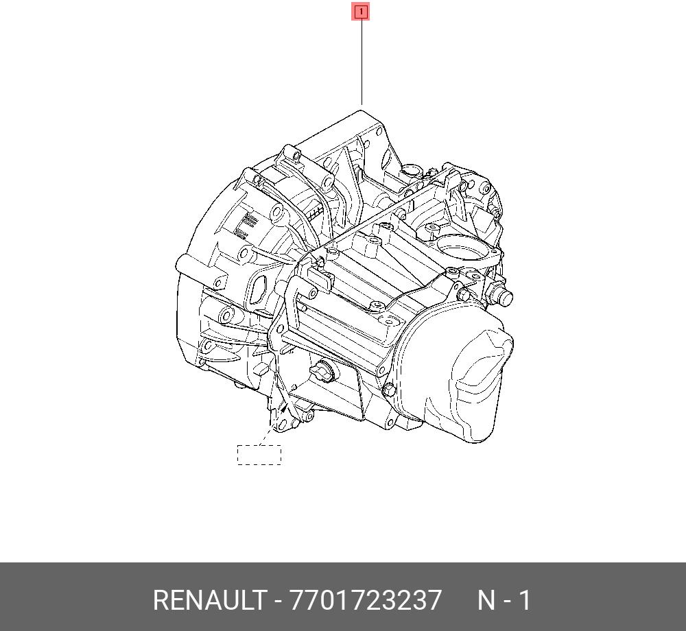 7701723237 RENAULT G/BOX JR5*110