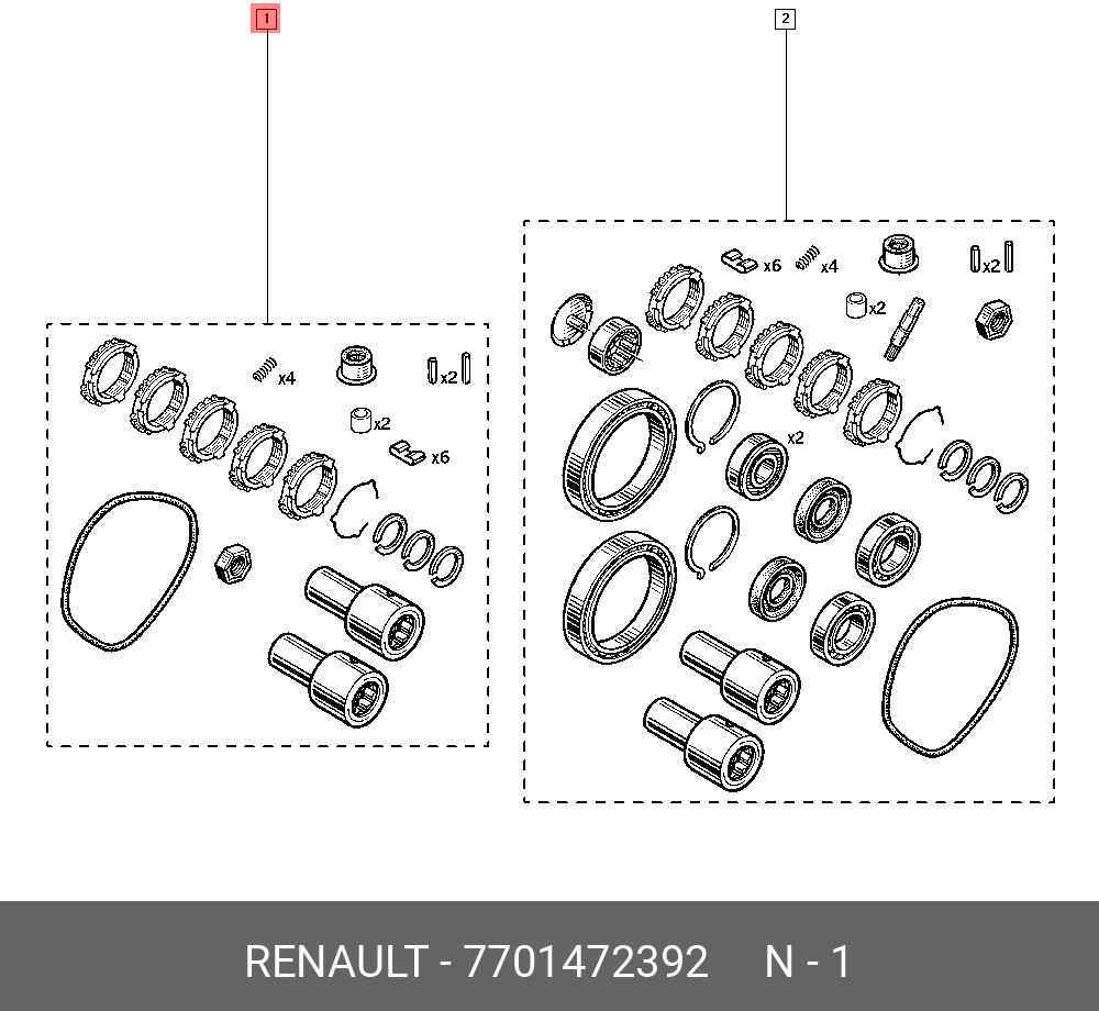 7701472392 RENAULT КПП СИНХРОНИЗАТОР 7701472392 RENAULT КПП СИНХРОНИЗАТОР