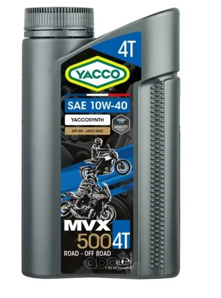 Масло моторное полусинтетика 10W-40 1 л. YACCO 332425