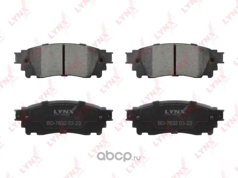 BD7632 LYNXAUTO Колодки тормозные задние