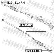 1222ELN FEBEST Тяга рулевая HYUNDAI ELANTRA 16- лев прав.