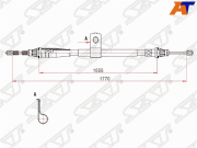 ST520107 SAT Трос стояночного тормоза правый