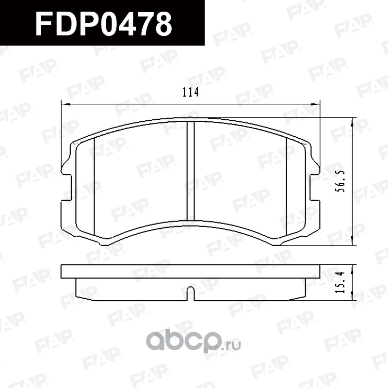 FDP0478 FAP Колодки тормозные передние
