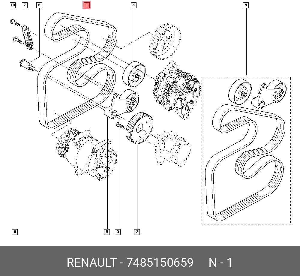 7485150659 RENAULT ПРИВОДНОЙ РЕМЕНЬ 7485150659 RENAULT ПРИВОДНОЙ РЕМЕНЬ