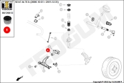 00726013 TEDGUM Сайлентблок рычага подвески