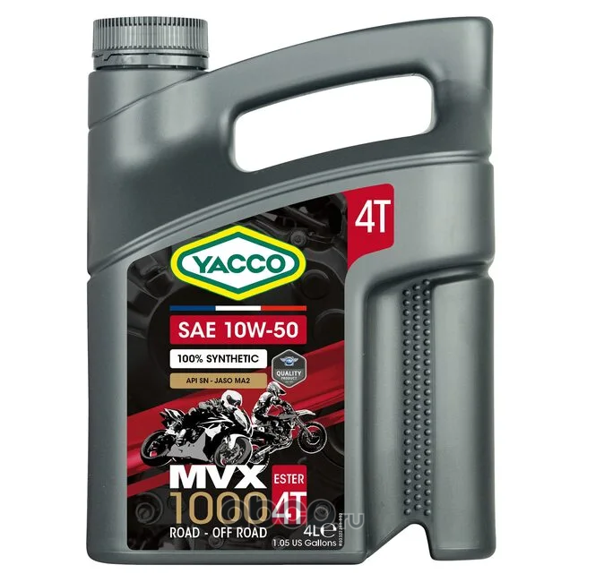 Масло моторное синтетика 10W-50 4 л. YACCO 332228
