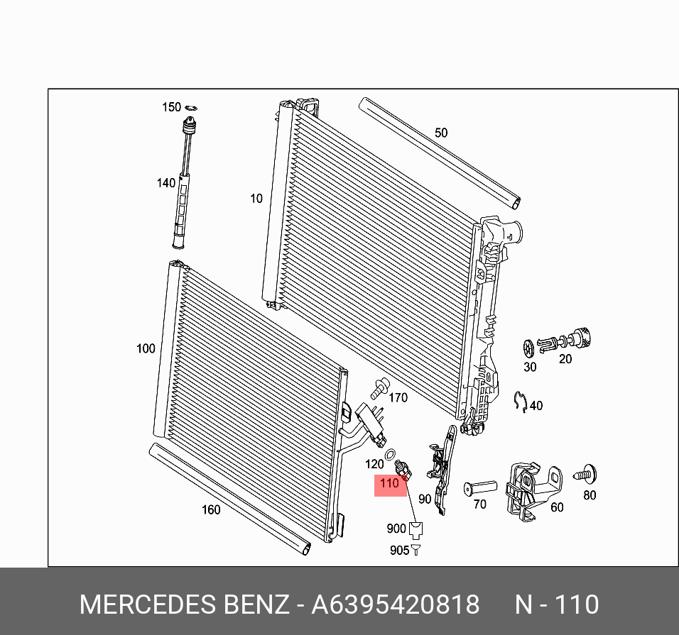 A6395420818 MERCEDES-BENZ TRUCKS ДАТЧИК ДАВЛЕНИЯ РАДИТОРА