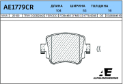 AE1779CR ALPHA ENGINEERING CERAMIC Колодки тормозные