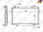 ST100005 SAT Радиатор Toyota Land Cruiser (J80) 89-97