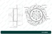 GFR01607L GBRAKE Диск тормозной перфорированный левый
