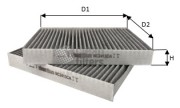 NC2413CA CLEAN FILTERS Угольный салонный фильтр