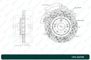 GFR20274R GBRAKE Диск тормозной перфорированный правый
