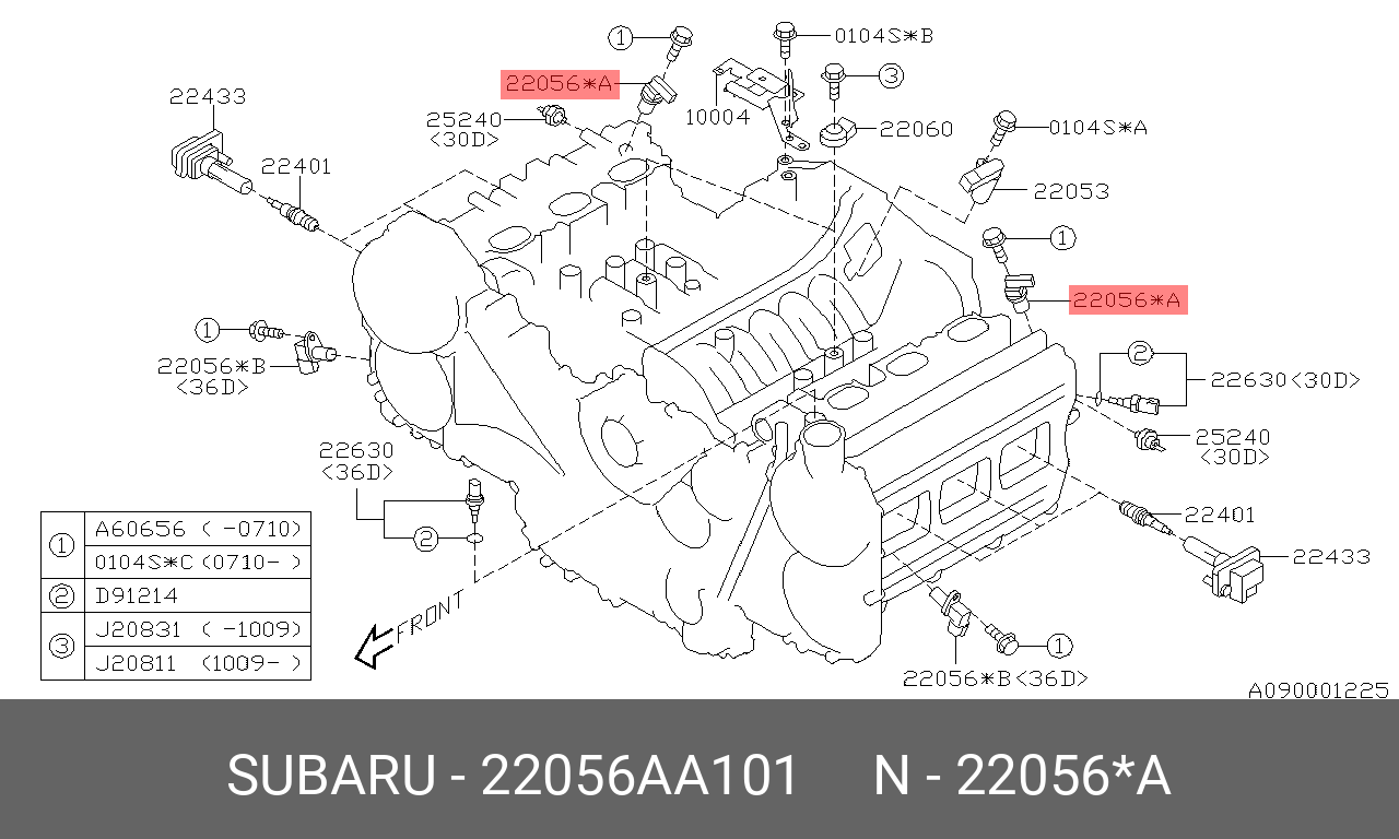 22056AA101 SUBARU ДАТЧИК ПОЛОЖЕНИЯ РАСПРЕДВАЛА