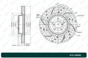 GFR20630L GBRAKE Диск тормозной перфорированный левый