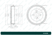 GD61310 GBRAKE Барабан тормозной