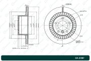 GR21387 GBRAKE Диск тормозной