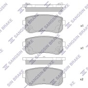 HP1850 SANGSIN BRAKE Колодки тормозные задние HARDRON