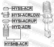 HYDACR FEBEST Отбойник заднего амортизатора