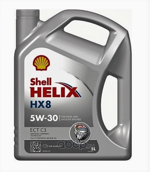 550046394 SHELL Масло моторное синтетика 5W-30 5 л.