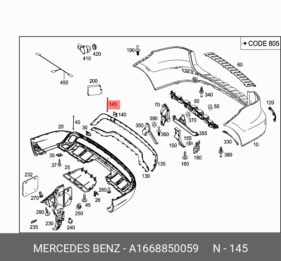 A1668850059 MERCEDES-BENZ -