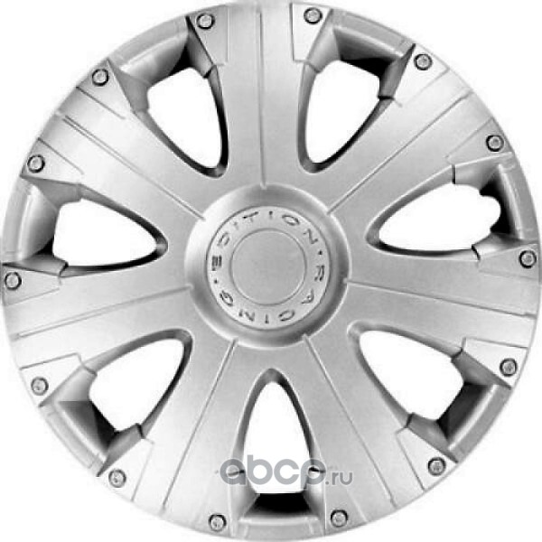 Колпаки декоративные (на пруж.) R-15 Расинг серебристый (к-т 2 шт) STAR S1529
